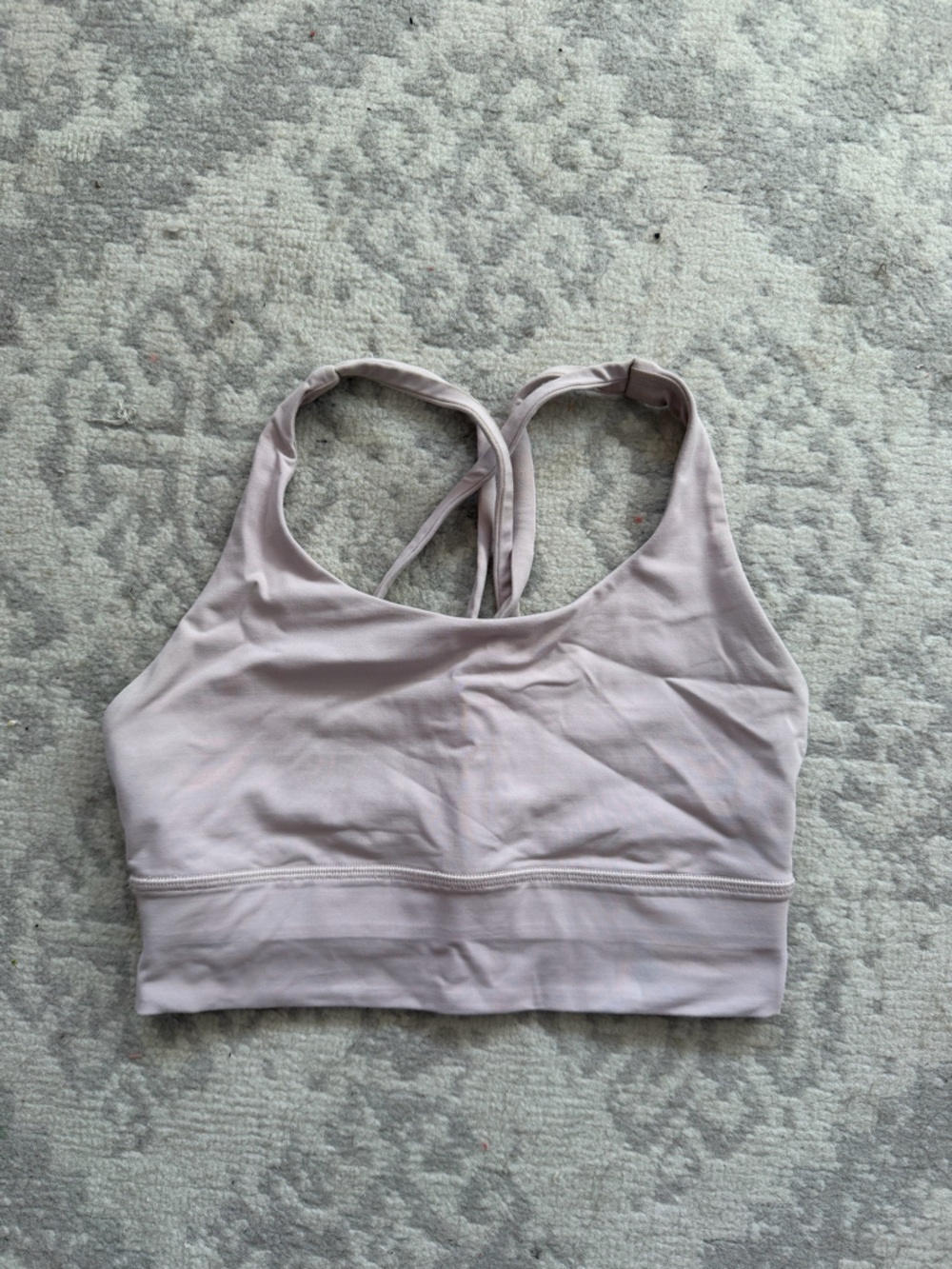 lululemon Light Pink Energy Longline Bra